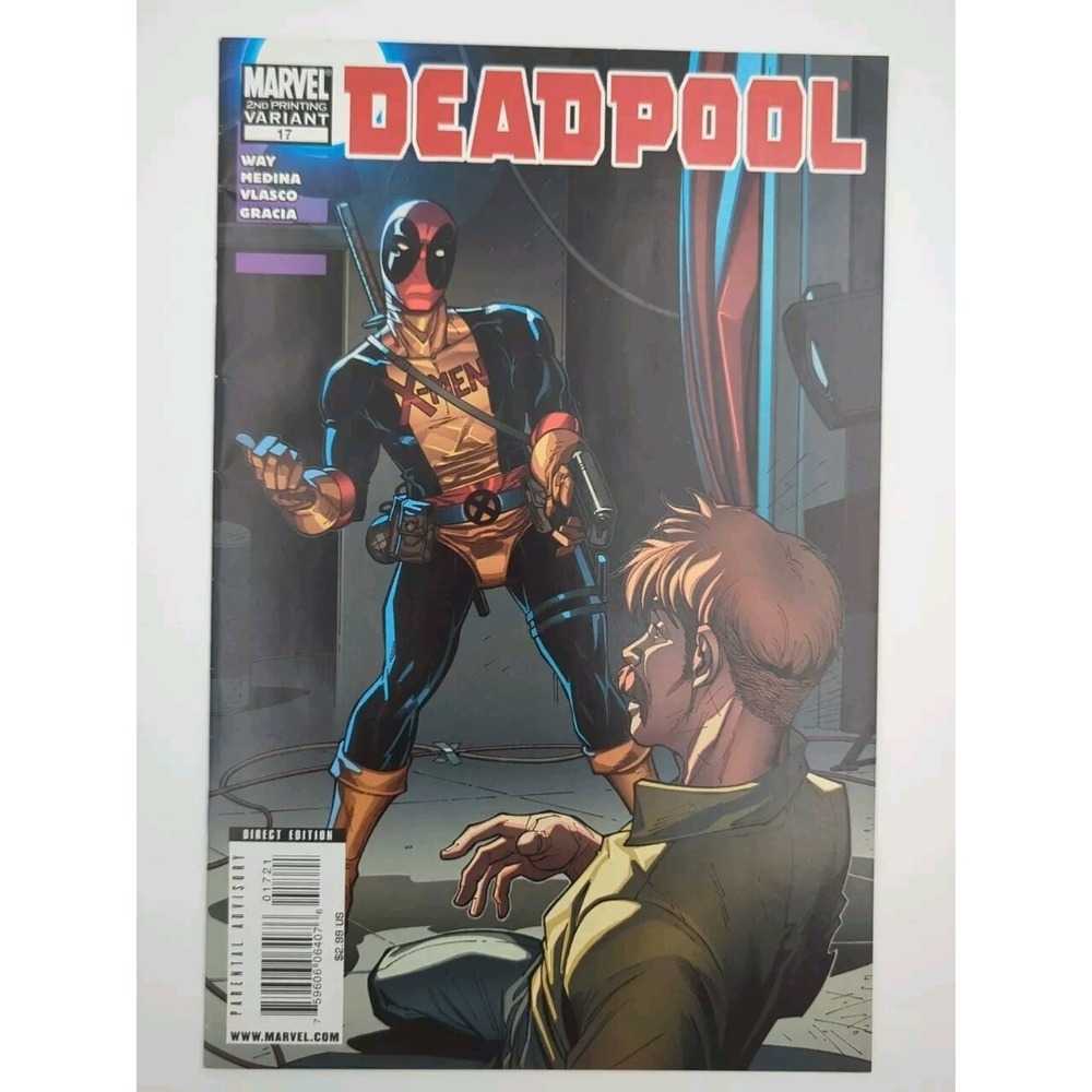Deadpool #17 2nd Print Variant Medina Cover Marvel 2010 HTF VF/NM‎ X-Men Costume
